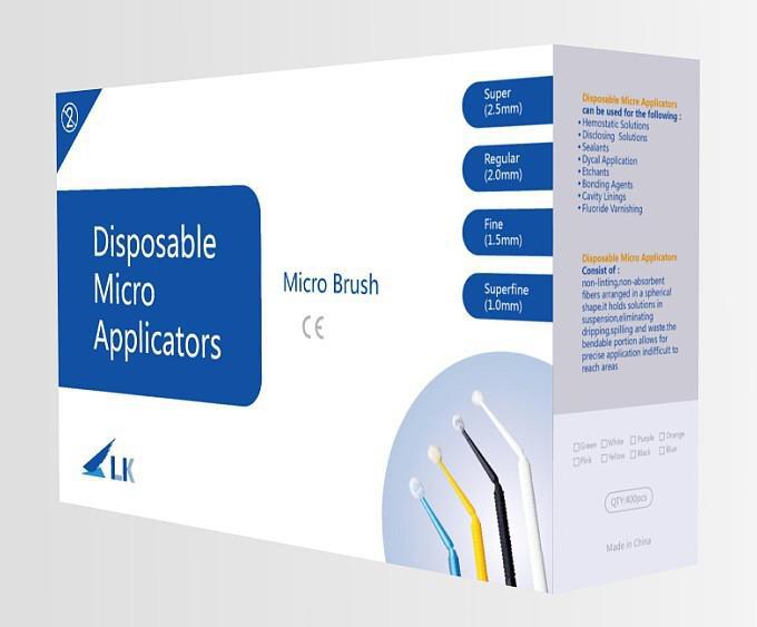 マイクロブラシ歯科用使い捨てマイクロブラシCE、ISO承認