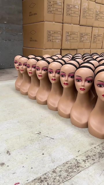 Realistic Female Mannequin with Shoulders for Jewelry, Wig, and Makeup Display1