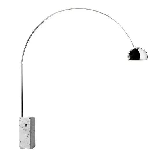 Lámpara de arco clásico moderno con elegante base de mármol1
