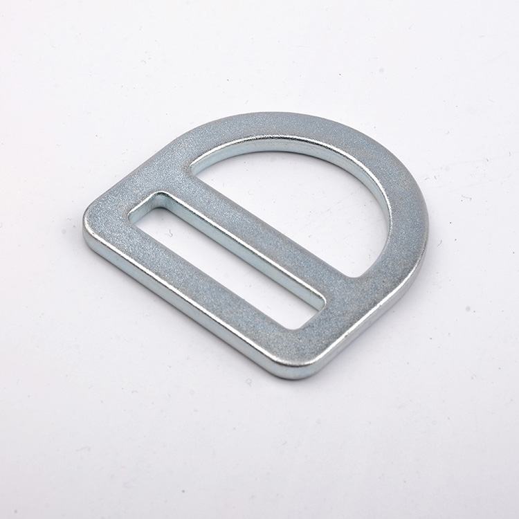 Triangle D Ring Double Factory High Quality Safety Metal Webbing Nickle 45mm Safety Harness Accessories ZINC Plated 5000lbs/23kn1