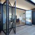 Aluminium Double Glazed Bifold Doors Wind Resistance Thermal Break System Bifold Doors Exterior Accordion1