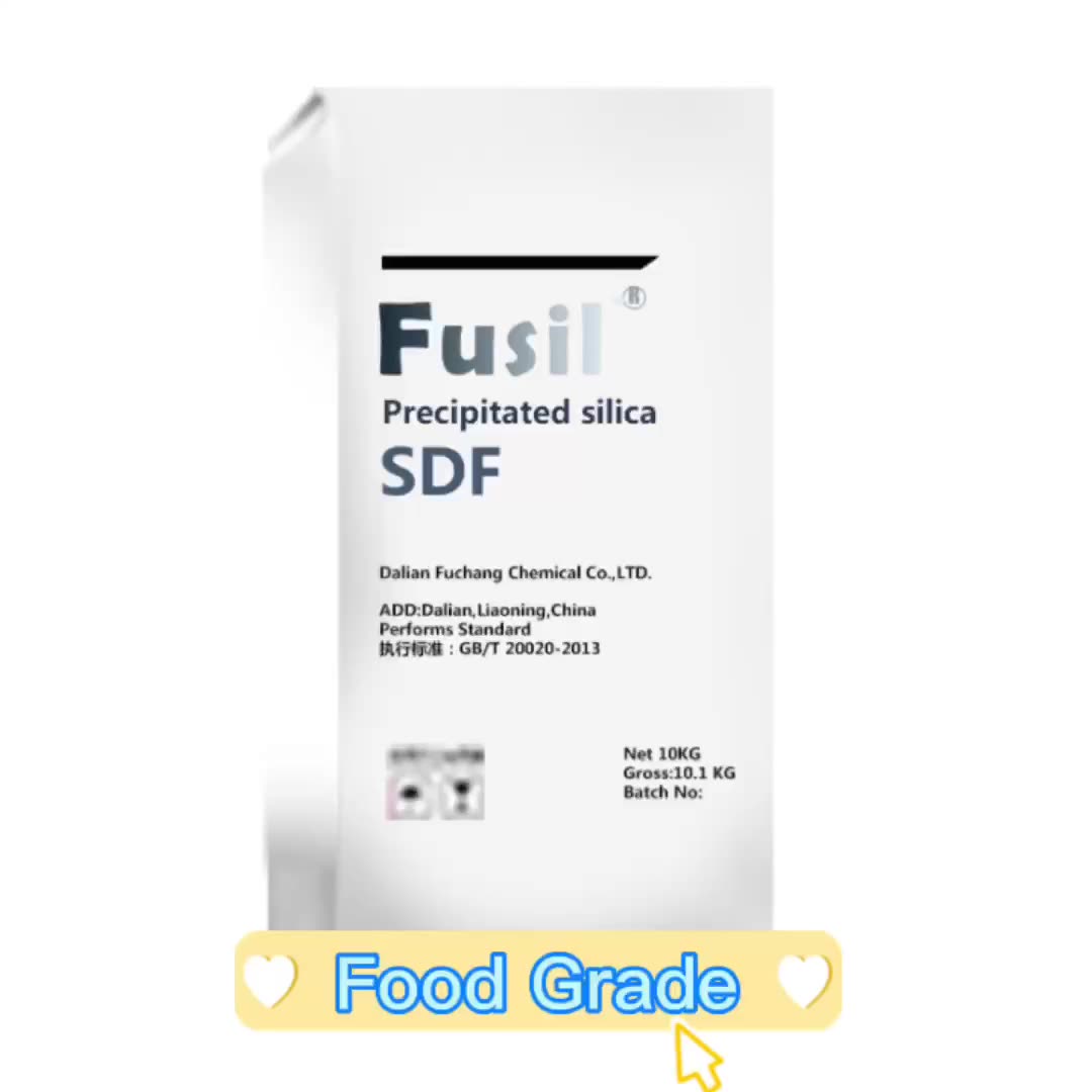 Silice précipitée micro poudre de poudre de grande pureté de silice pour le grade alimentaire Fusil-SDF7171