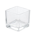 Custom 4oz Glass Vessel Jars without Wooden Lids Luxury Transparent Square Design for Candle Making for Luxury Gifts1