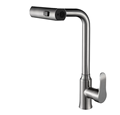 Grey Full Copper Modern Contemporary Kitchen Faucet with Ceramic System and 3-Year Warranty1