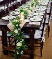 Prix ​​pas cher meuble commercial mariage nature en bois rectangle forme pliante en bois pour la table de banquet1