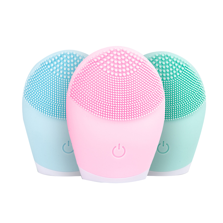 Guangdong face massage beauty machine silicone vibrating facial cleansing brush1