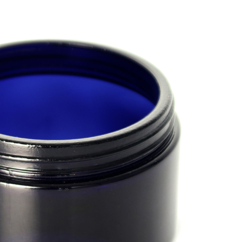 Opaque Black Violet Cream Jars Set