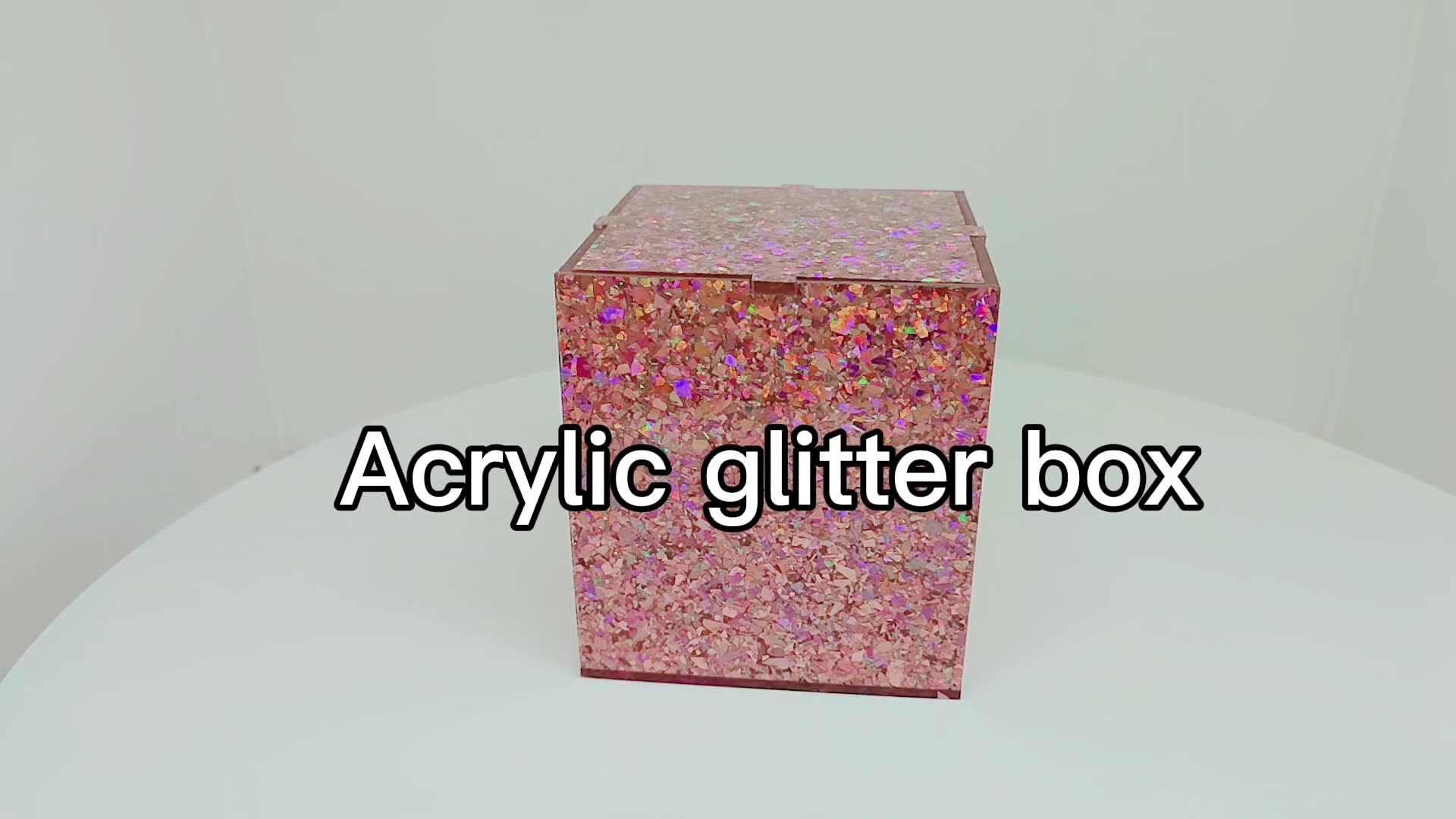 Glitter akrilik kılıflı toptan yüksek kaliteli akrilik hediye kutusu1