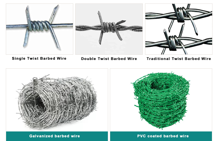 Factory Direct Sales prison barbed wire fencing Hot Dipped Galvanized Military Bulk Barbed Wire