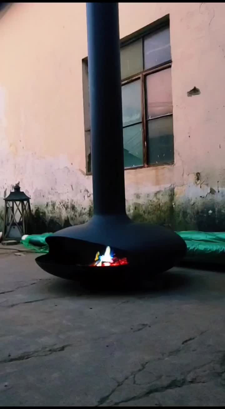 100cmx3 metro colgando chimenea de madera