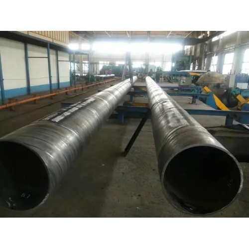 Production process of spiral steel tube