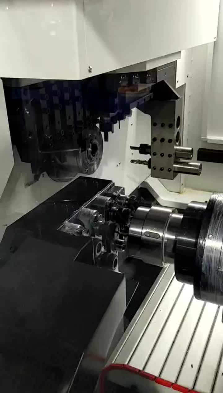 Numerical control slitting automatic lathe