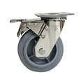 8 Inch Food Grade Stainless Steel Casters: Silent Universal Wheels with 300kg Load Capacity - Heavy Duty Caster Wheel1