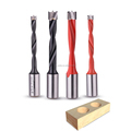 Custom High Precision Tungsten Carbide Flute Dowel Drills for Wood and MDF1