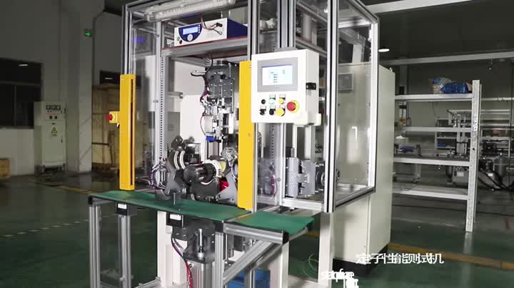 Automatic test machine for alternator stator