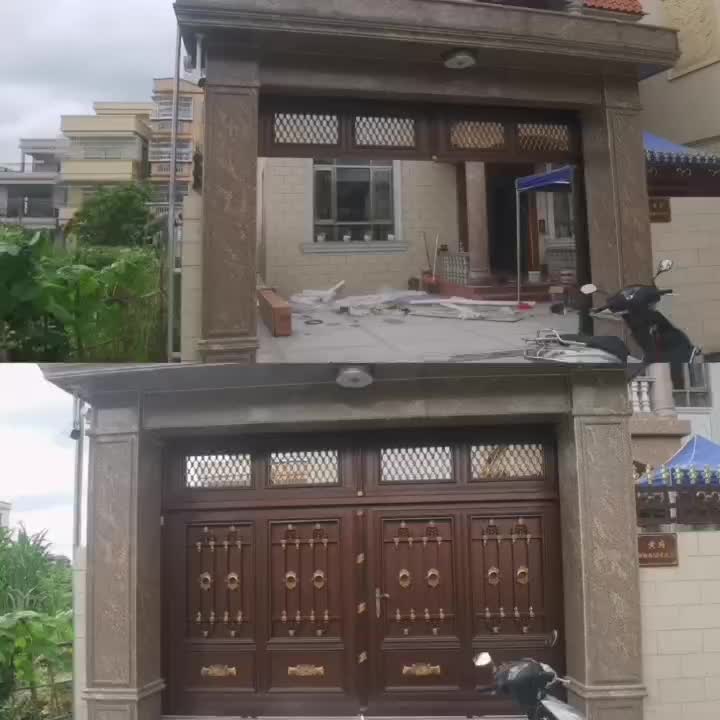 Courtyard moving automatic door