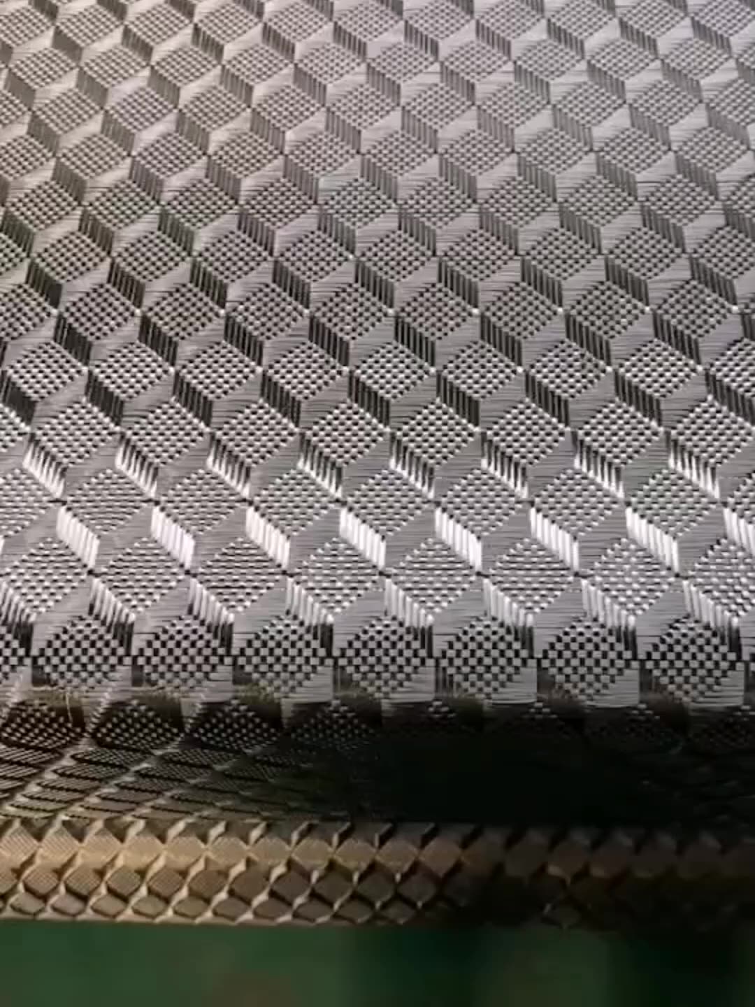 Hochwertige 3D-Diamant-förmige 3K Real Carbon Fasergewebe Roll1