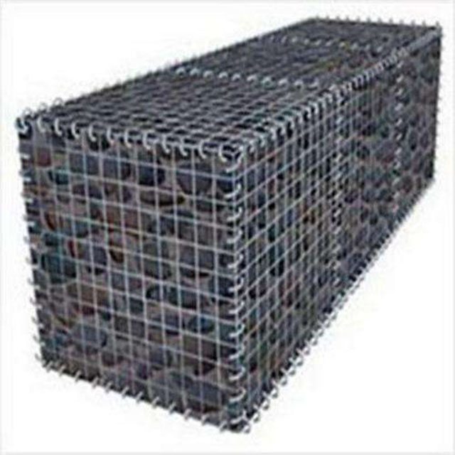 Fabrikpreise geschweißt Drahtgitter Garten Stützstein Gabion Wand, verzinkte Gabion -Stützmauer für Gebäude1
