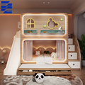 Glamorous Modern Log Color Children's Tree House Bed for Small Apartments1