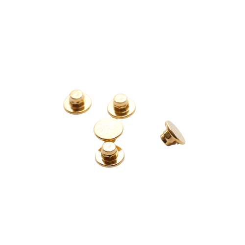 The textured surface of an Instrument Micro Screws enhances friction at the contact point