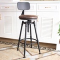 Stainless Steel Swivel Bar Chair with Lift Backrest1