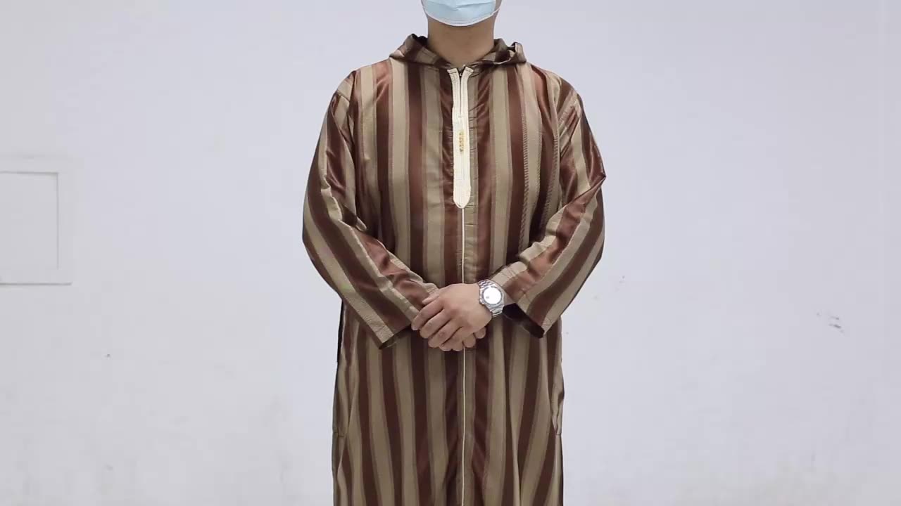 9005 kuwii autunno nuovo design musulmano ricamato da uomo thobe uomini abiti islamici musulmani uomini abaya abbigliamento islamico1