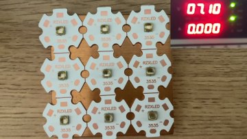 UVC LED Light Board 255nm-350nm 20mm Copper PCB1