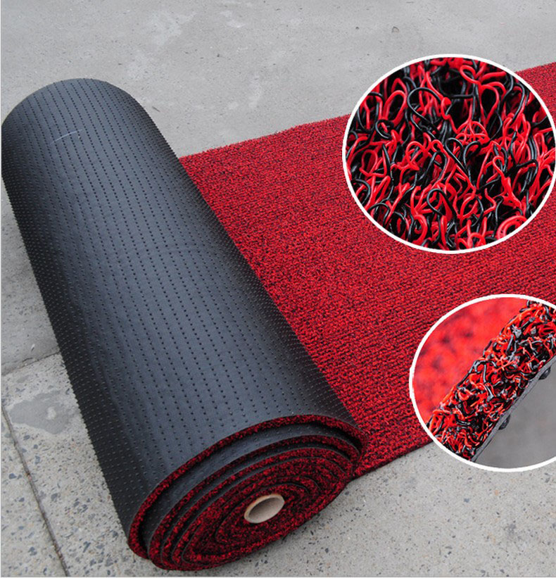 Umweltfreundliche Spike-Backing-PVC-Spulenmatte / Anti-Slip-PVC-Autobodenmatte Roll1