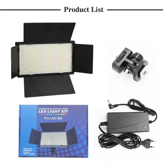 Painel de luz de vídeo LED bi-color