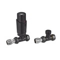 Thermostatic Radiator Valve Manual Brass Straight for Radiant Floor Hydronic Heating System - Model BJ120021