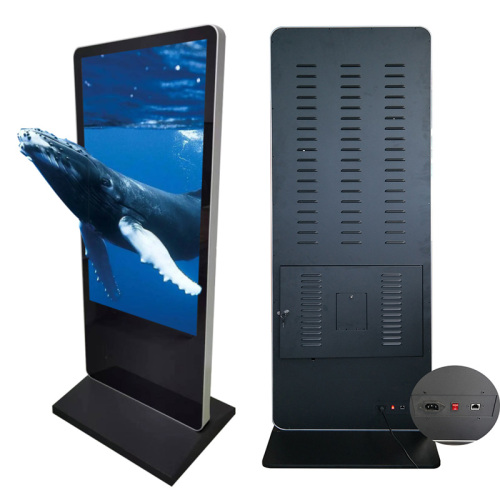 Hengstarの55インチ肉眼3Dフロアスタンドモニター/ 3D偏光モニター