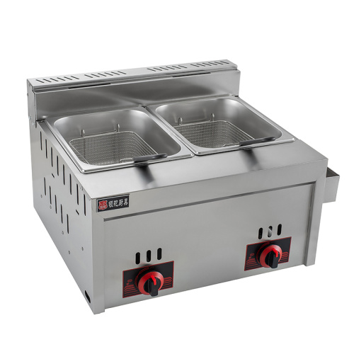 6+6l Fryer a gás Lingduo Cozes de cozinha cozinha