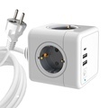 2023 EU/US Multifunctional 15W Wireless Charging Power Strip with USB1