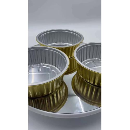 Gold Round Aluminium Foil Container2