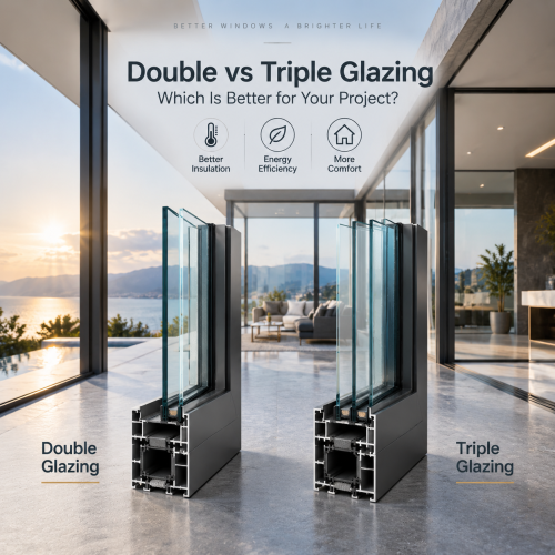 Doble o triple acristalamiento para ventanas de aluminio: ¿cuál es mejor para su proyecto?
