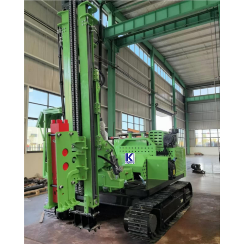 Портативный сваебой на солнечной энергии подходит для полевых работ и помогает полностью охватить фотоэлектрические конструкции.