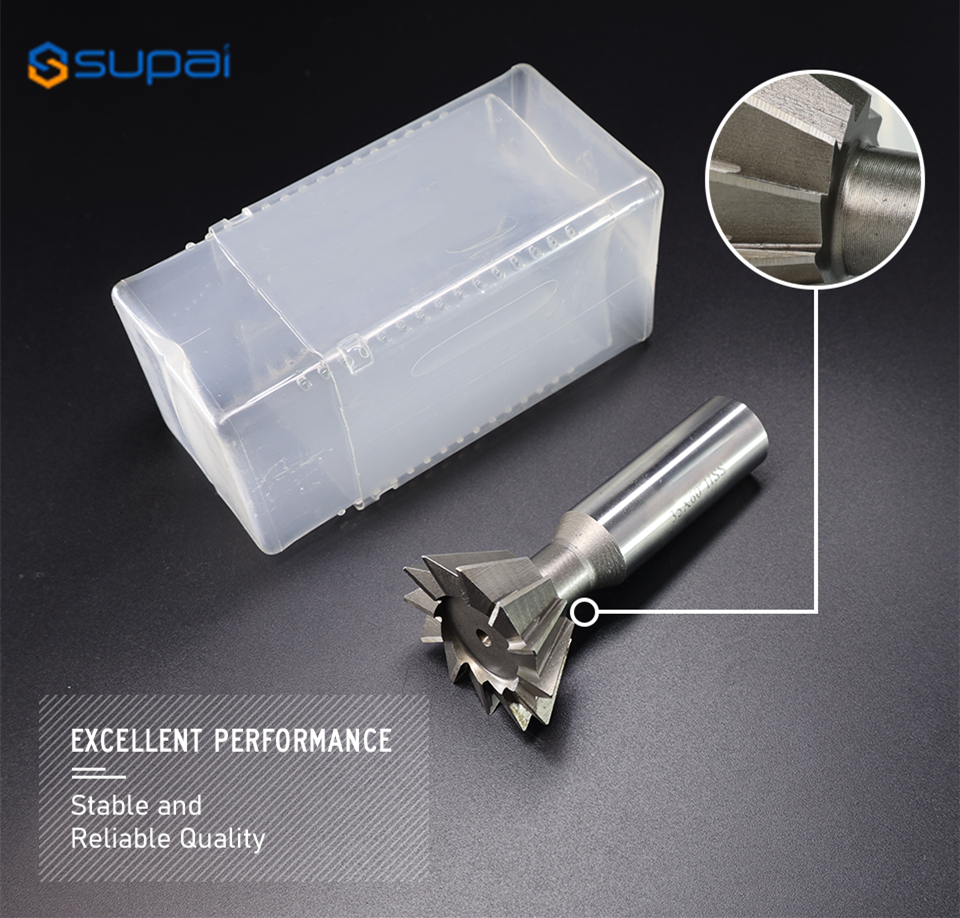 Dovetail Cutter 1-20 30°45°60°75° Carbide Tungsten Steel Milling Cutter Dovetail Groove Machining CNC Cutter 2