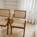 Vente chaude moderne de luxe de luxe meubles en bois et à la salle à manger de restauration en bois et en osier 1