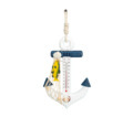 Mediterranean American Country Style Wooden Anchor Thermometer Hook Home Decorations1