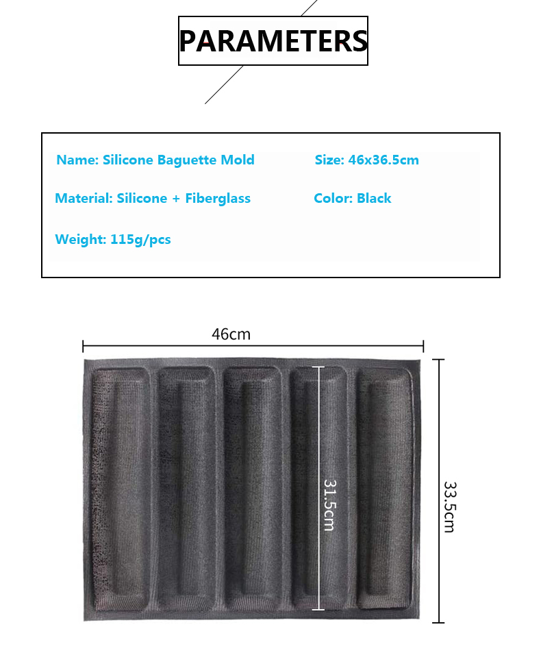 Perforated Baguette Mold 03