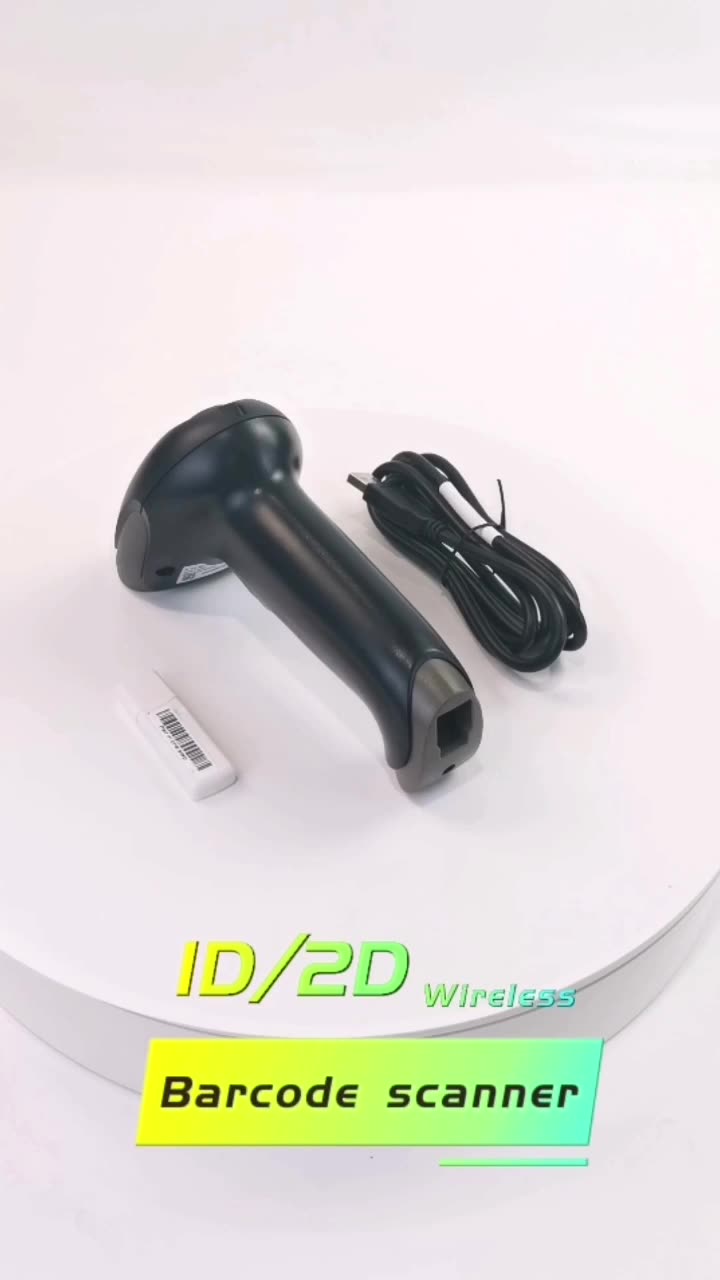 Baixo custo 1d 2d Código QR Reader Wired Mobile Barcode Scanner com sensor automático1