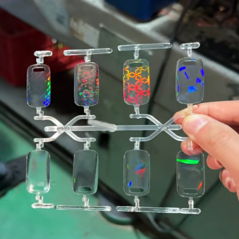 Moldes de inyección de colores.