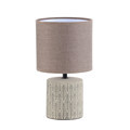 Handmade Embossed Ceramic Bedside Table Lamp - Elegant Home Decorative Lighting1