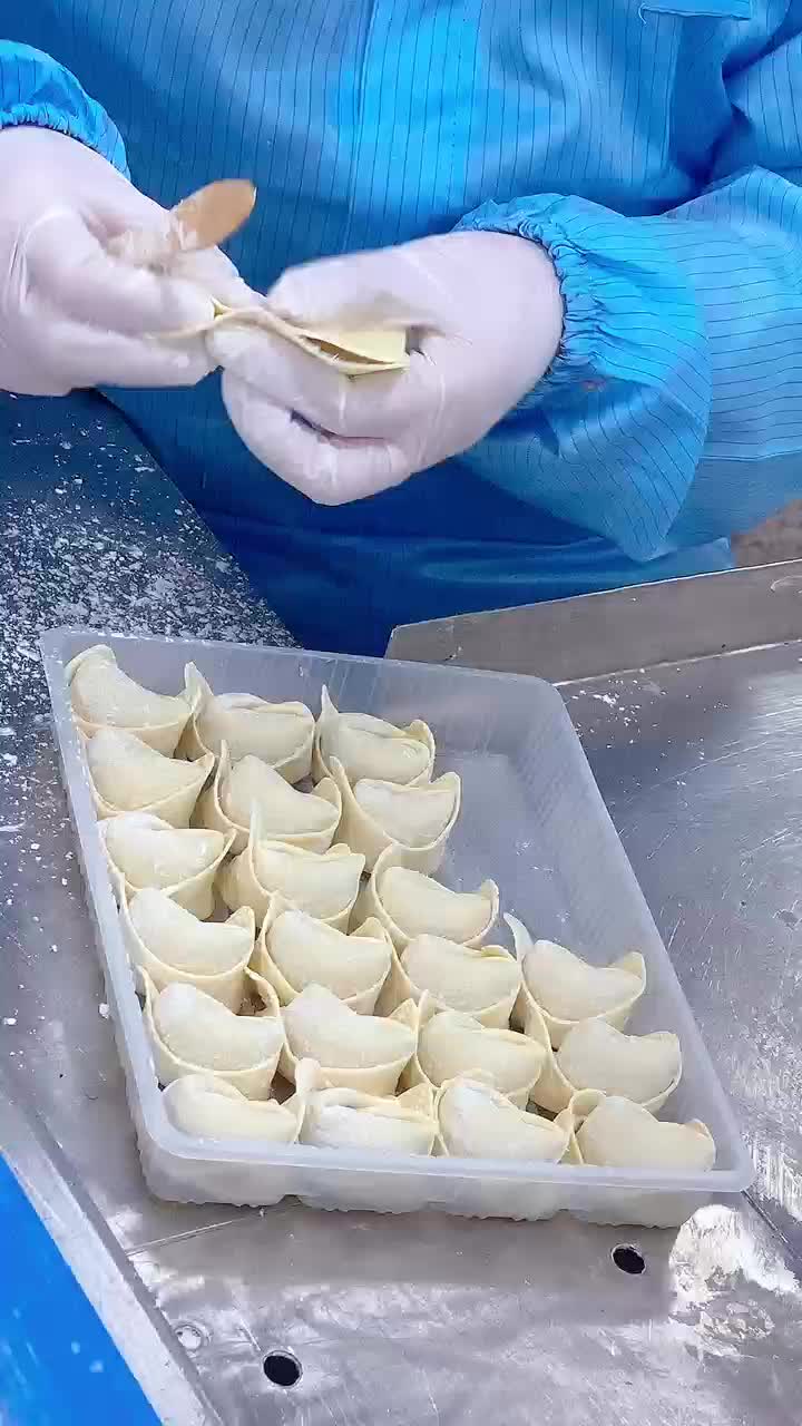 Wonton grande feito à mão