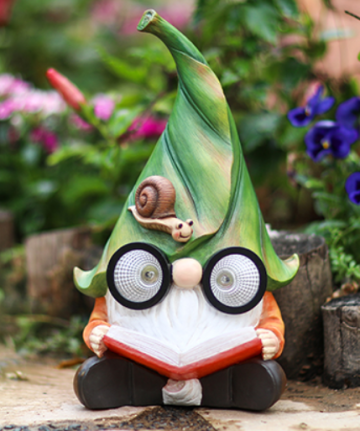 Will Trade lance la statue de gnome de résine Solar LED GD012 pour éclairer le jardin la nuit