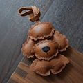 Luxury Leather Handbag Charms: Poodle Keychains for Women1