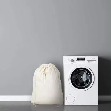 Convenient and Practical! Canvas Drawstring Bag Helps You Easily Manage Dirty Laundry