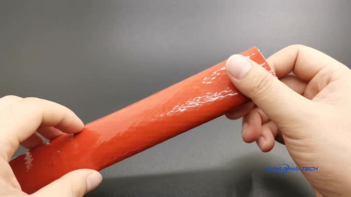 Tubo intrecciato in fibra di vetro in silicone