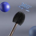 High Quality Soft Rubber Stainless Steel Toilet Cleaning Brush with Dismantling Feature1