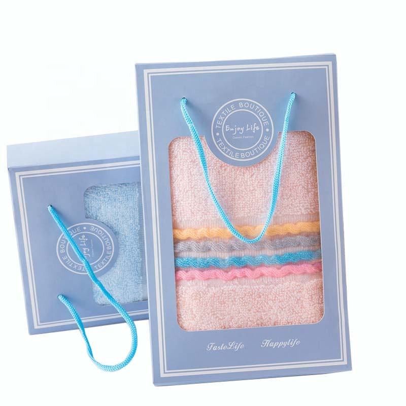 Cotton Hand Face Towel With Gift Box